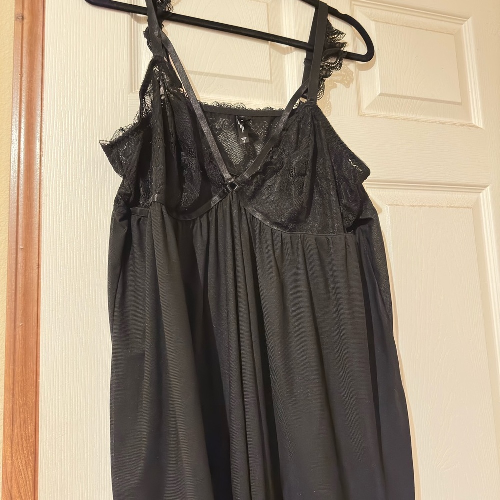 Torrid Strappy Black Babydoll Nightie